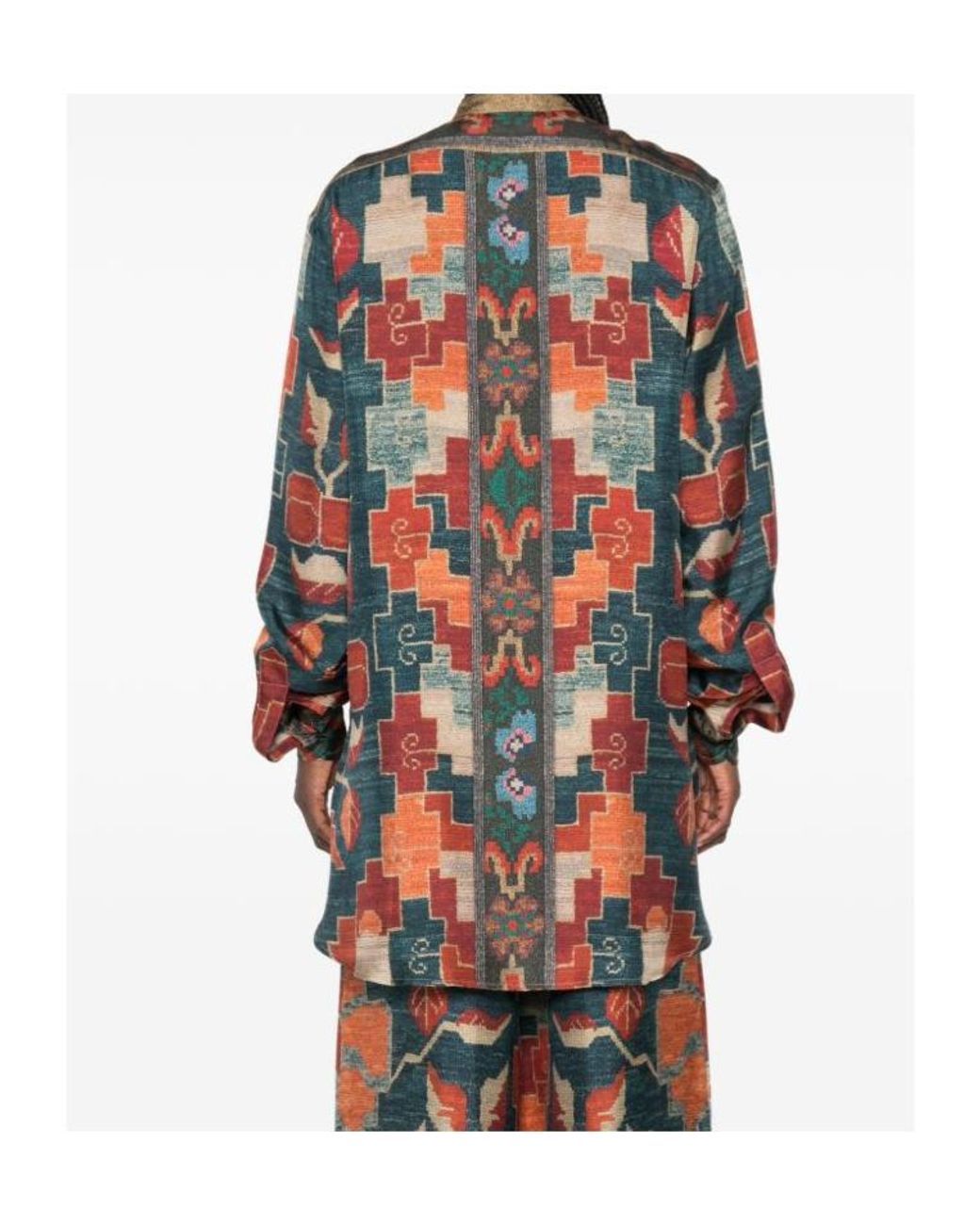 Pierre Louis Mascia Blue Long-Sleeved Shirt