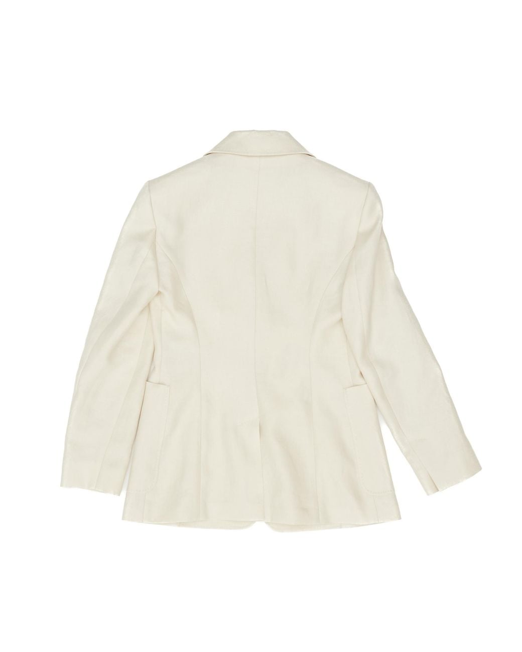 Max Mara White Volonta Single-Breasted Blazer