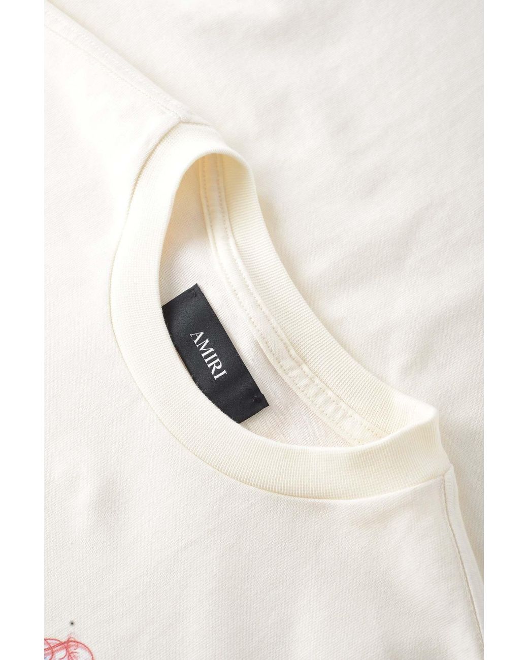 Amiri White Logo-Printed Crewneck T-Shirt for men
