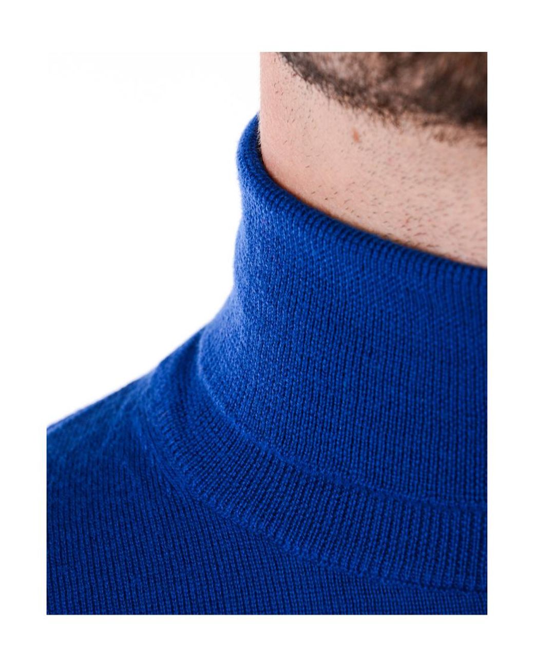 Emporio Armani Blue High-Neck Sweater for men