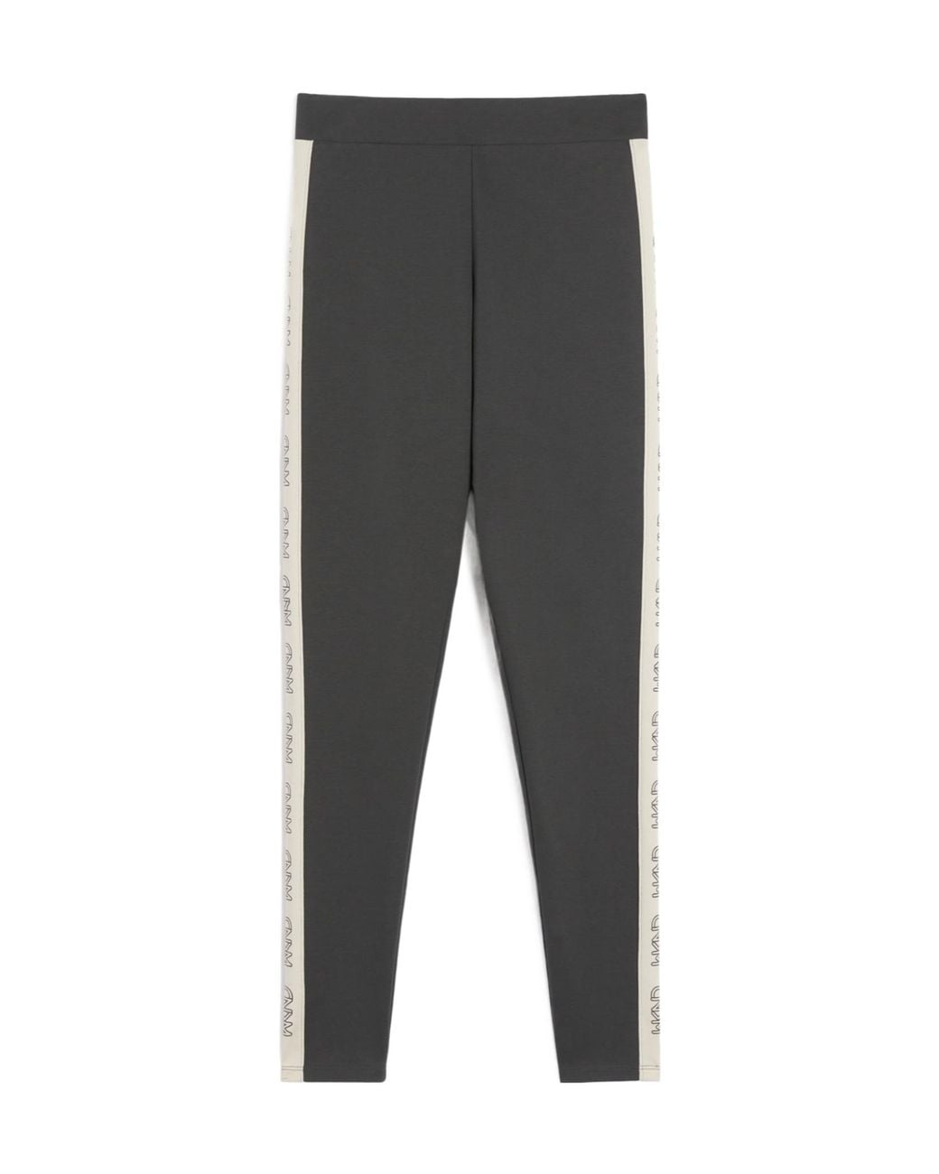 Weekend by Maxmara Gray Basilio Logo Detailed Leggings