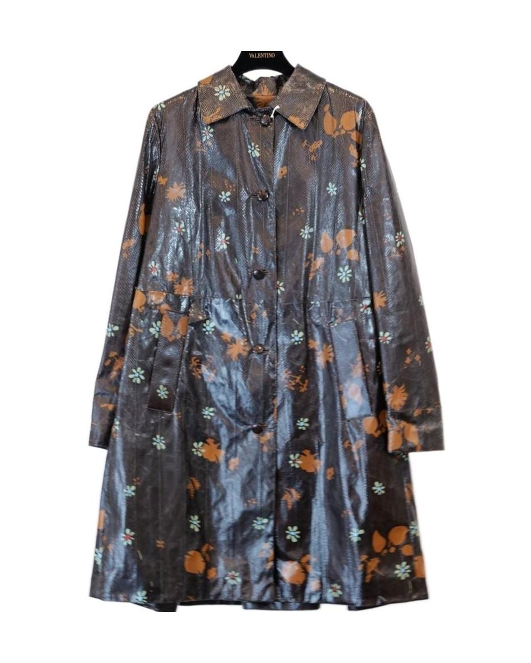 Valentino Blue Long-Sleeve Button-Up Jacket