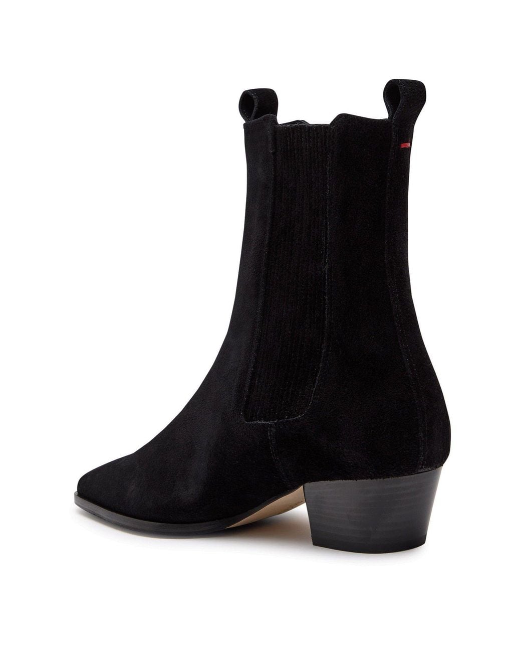 Aeyde Black Suede Ankle Boots