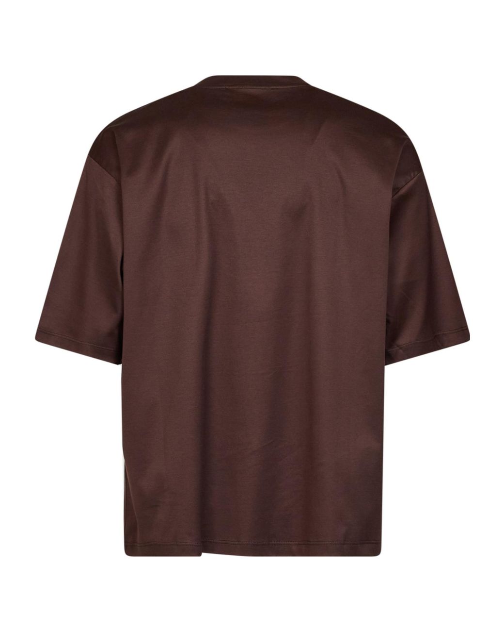Costumein Brown Logo Oversized T-Shirt for men