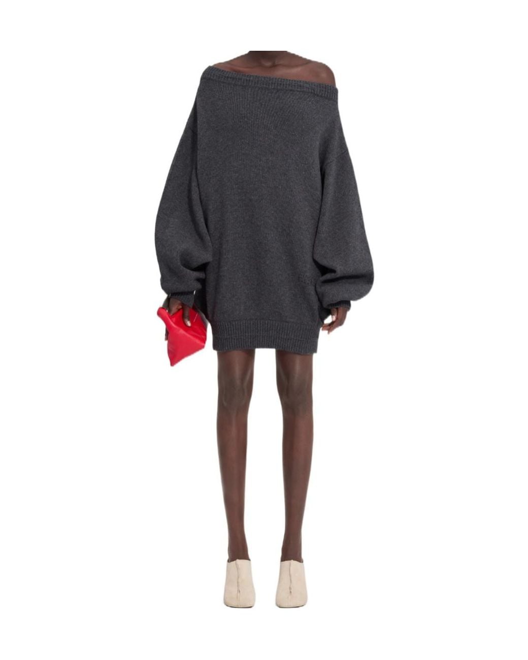 MM6 by Maison Margiela Blue Knitted Dress