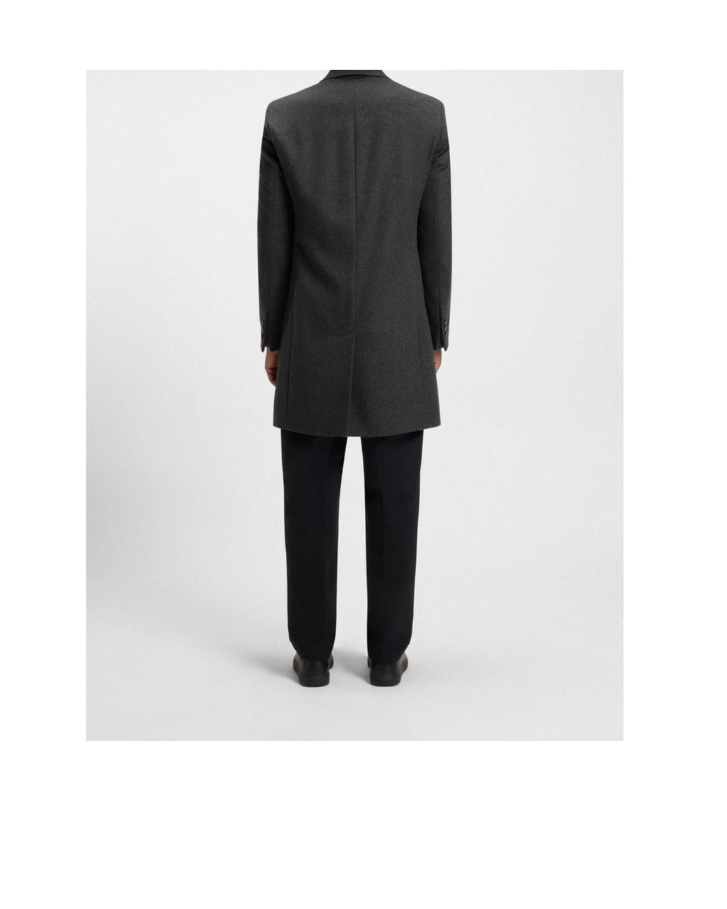 Boss Black Buttoned Coat for men