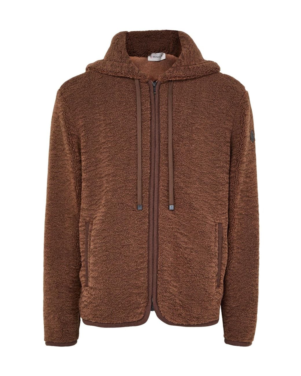 Moncler Brown Zipped-Up Cardigan
