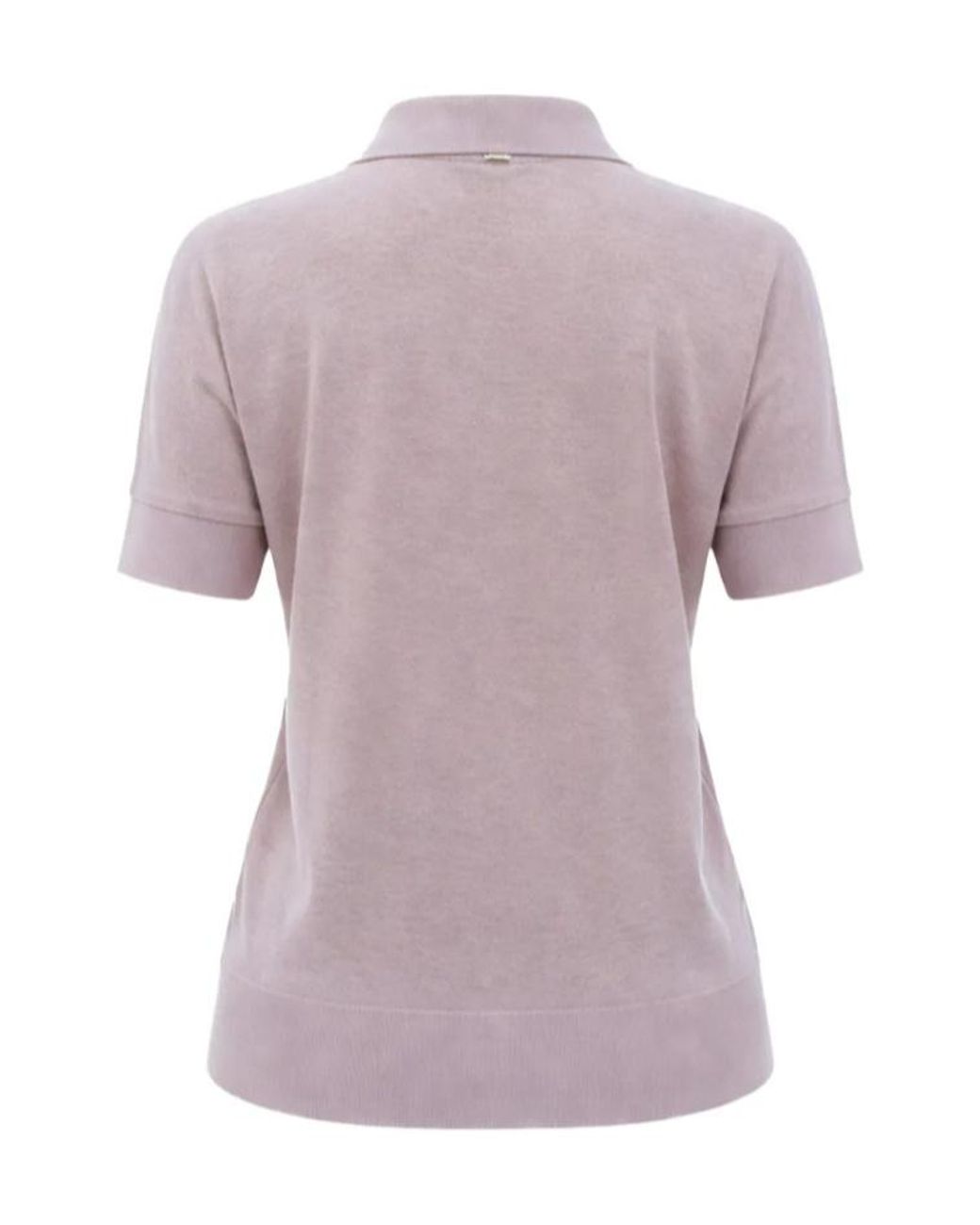 Herno Purple V-Neck Short-Sleeved Sweater