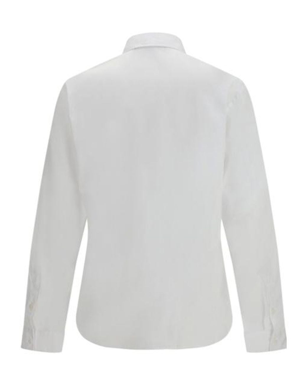 Versace White Jeans Couture Emblem Logo-Patch Shirt for men