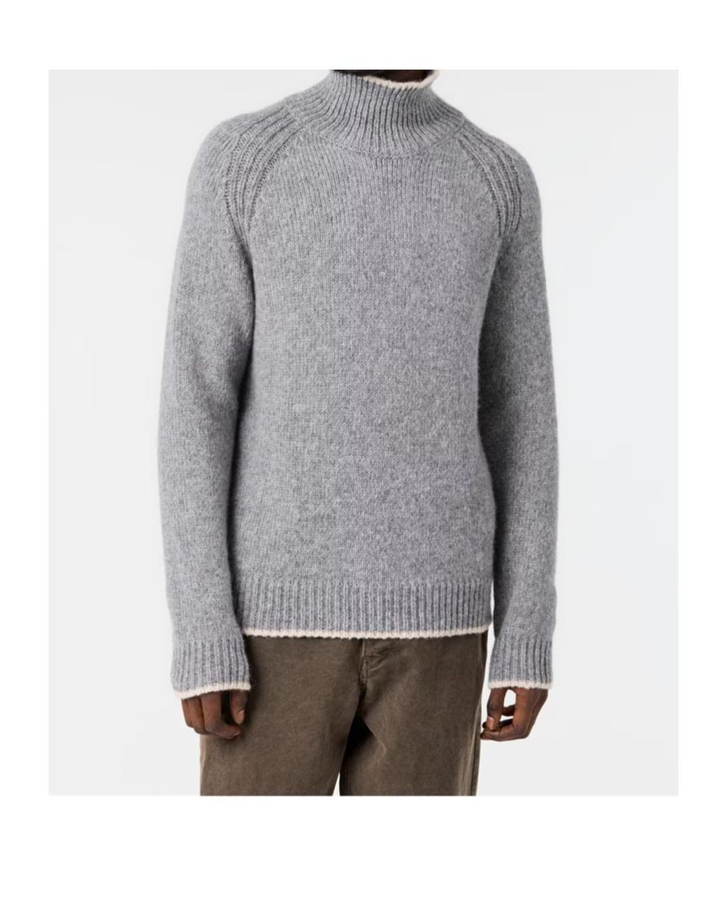 Moncler Gray Knitted Top for men