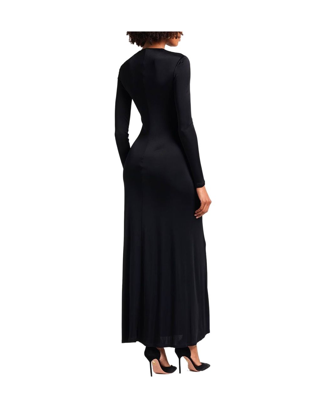 Tory Burch Black Color-Blocked A-Line Skirt