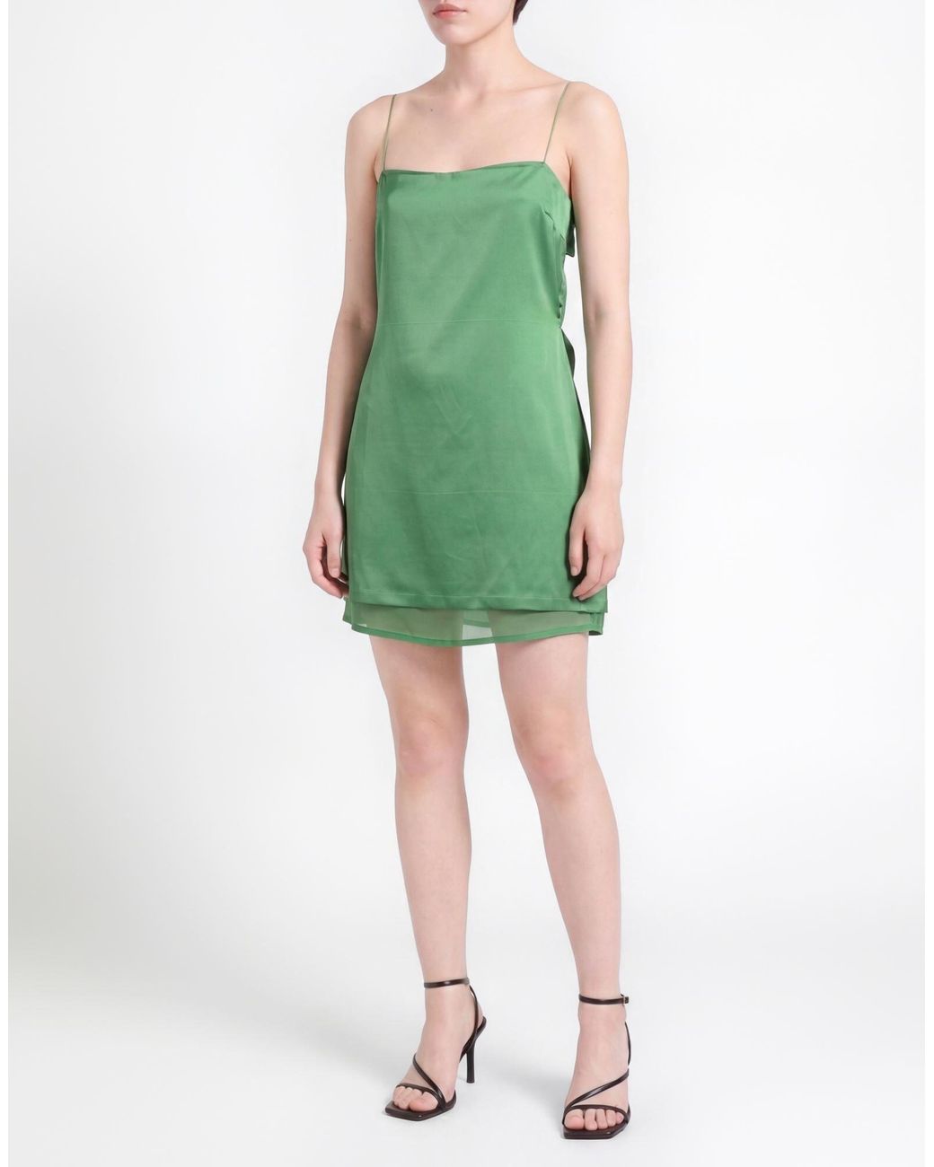 Jacquemus Green Mini Dress Viscose, Elastane