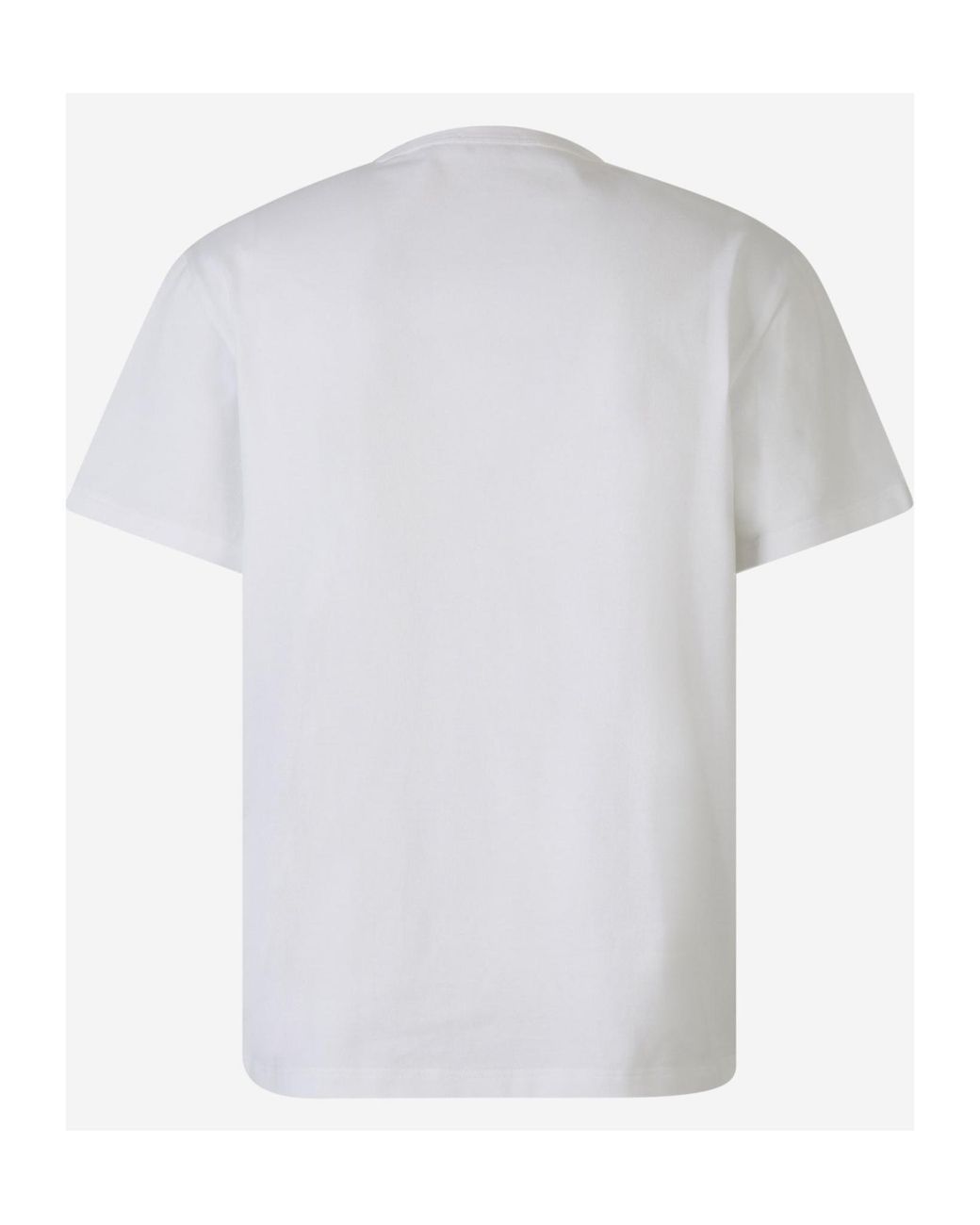 McQueen White Logo-Printed Crewneck T-Shirt for men