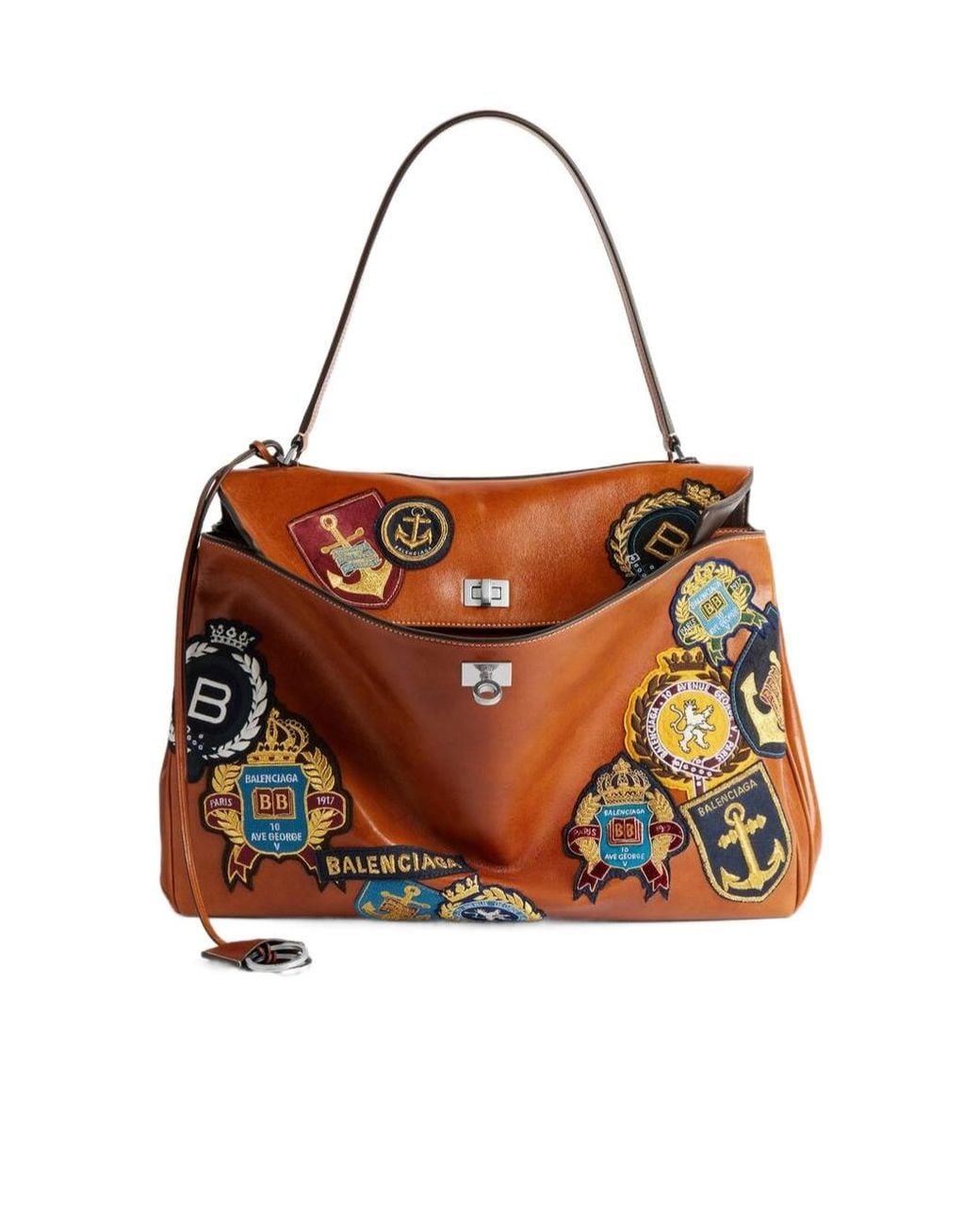 Balenciaga Brown Rodeo Large Handbag for men