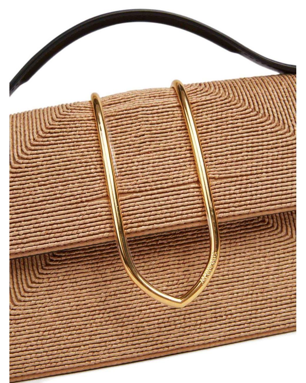 Jacquemus Brown La Pochette Rond Carré Top Handle Bag
