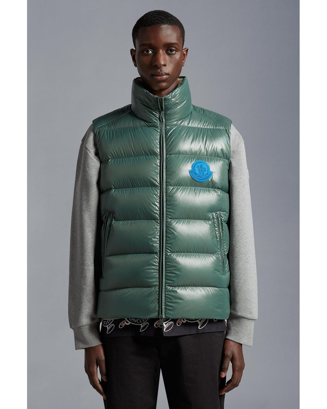 Moncler Green Parke Down Gilet for men