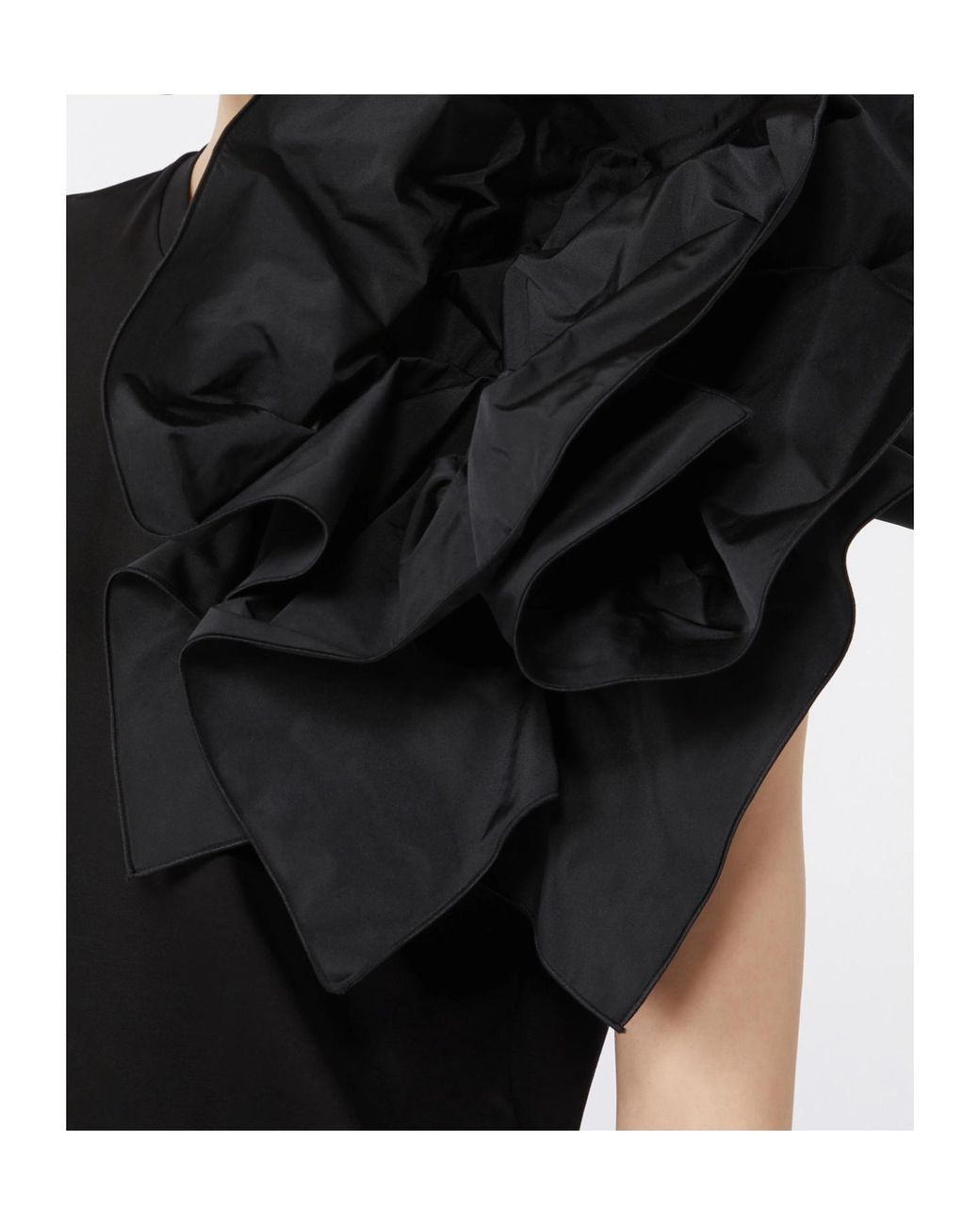 Max Mara Black Oversized Floral T-Shirt