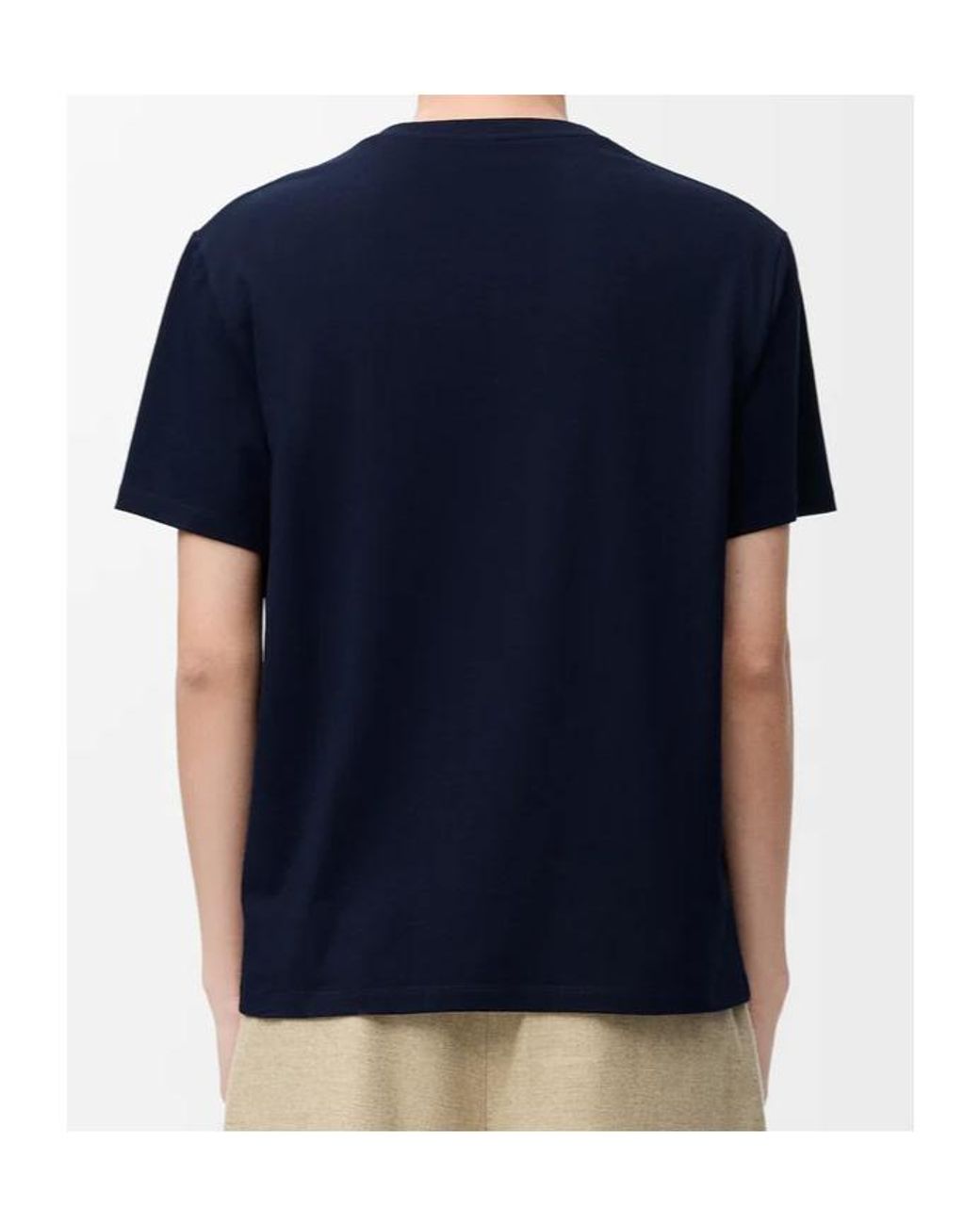 Loewe Blue Cotton Anagram T-Shirt for men