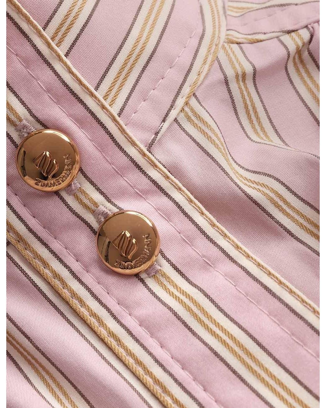 Zimmermann Pink Striped Shirt