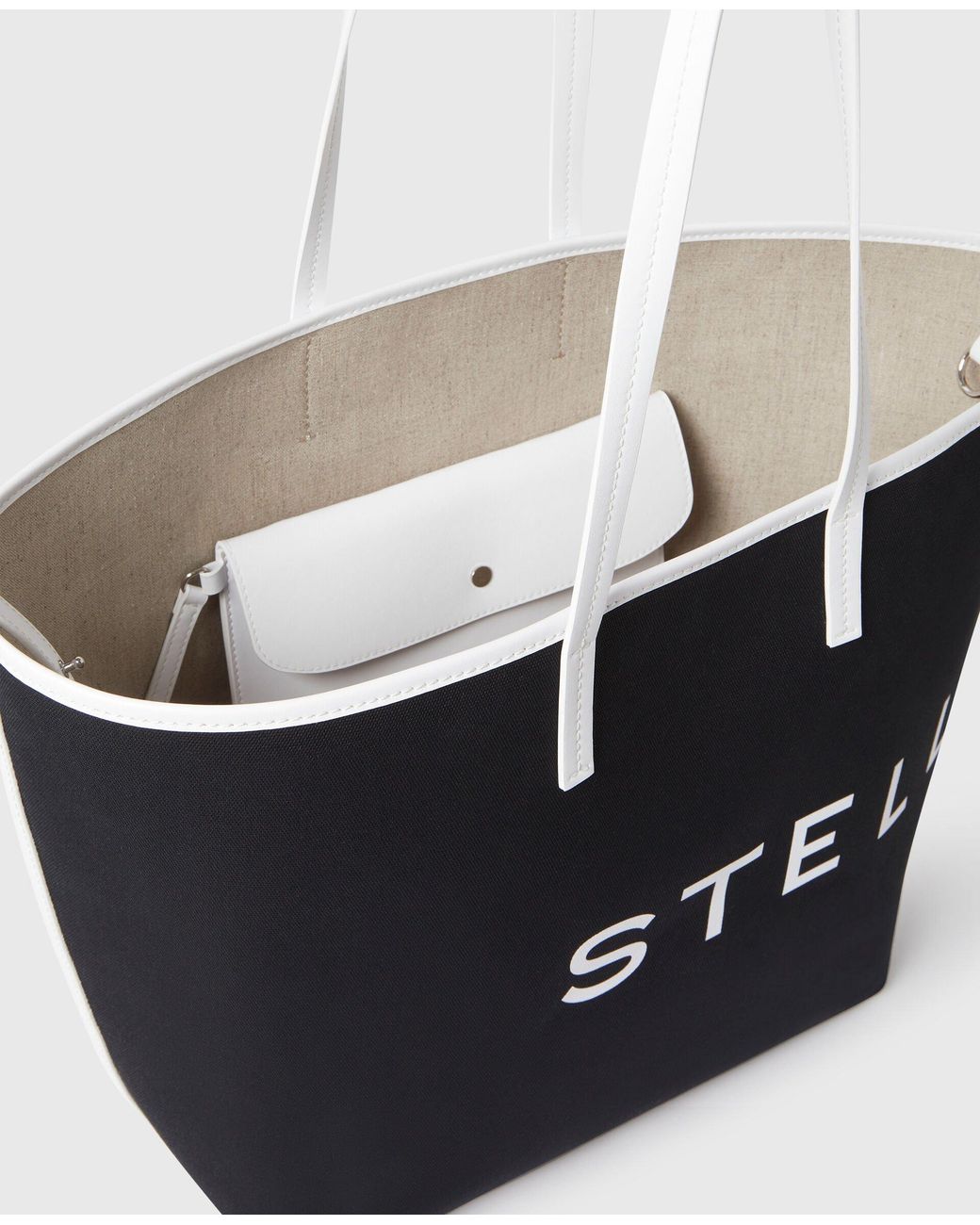 Stella McCartney Black Smc Bananatex Large Tote Bag