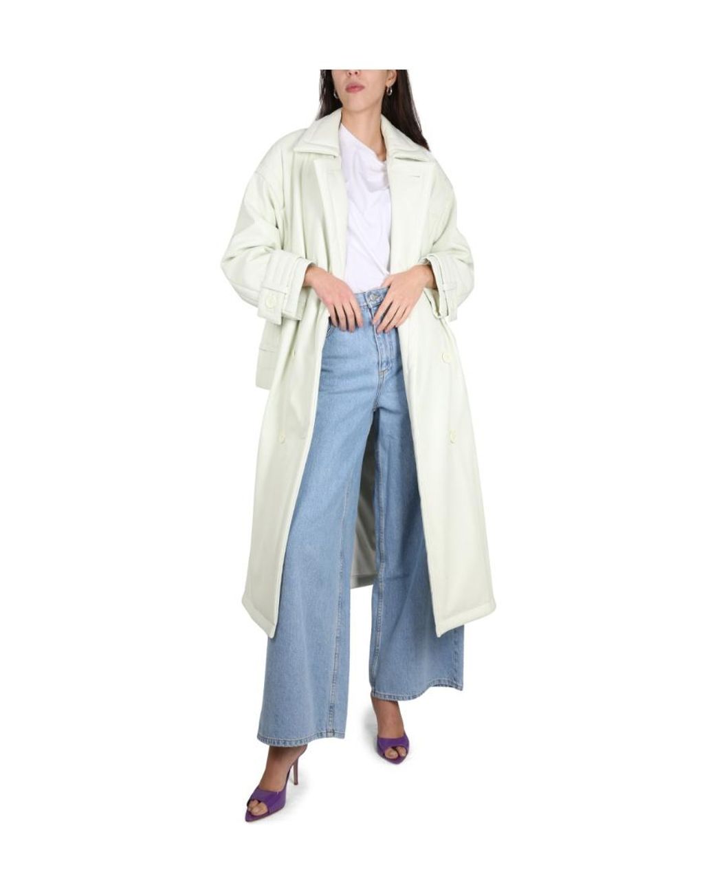 STAND White Logo Coat