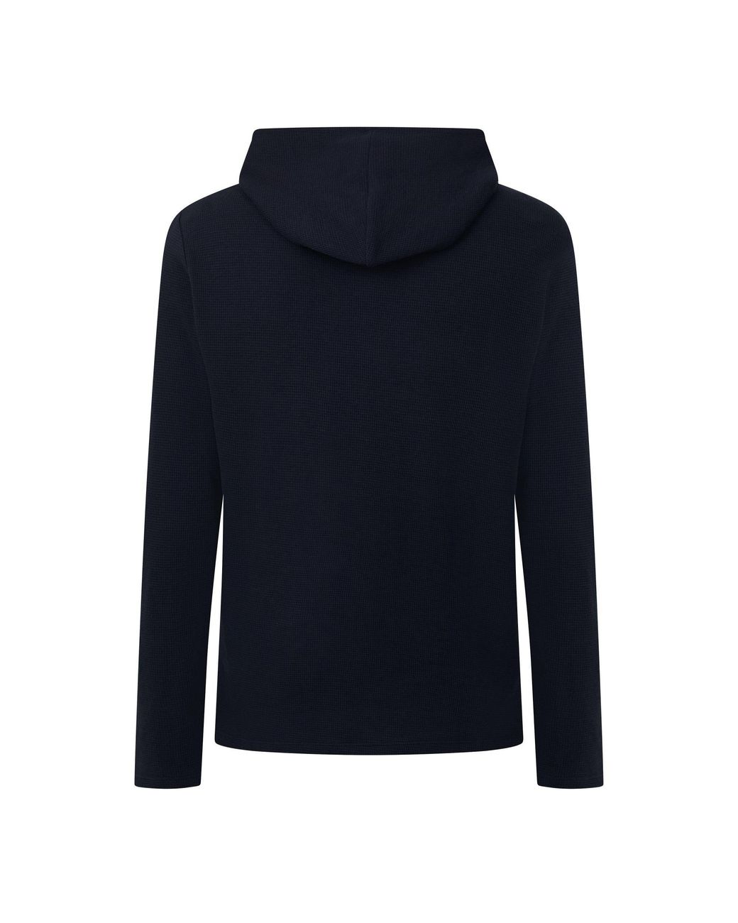 Boss Blue Bodywear Waffle Loungewear Hoodie With Logo Detail for men