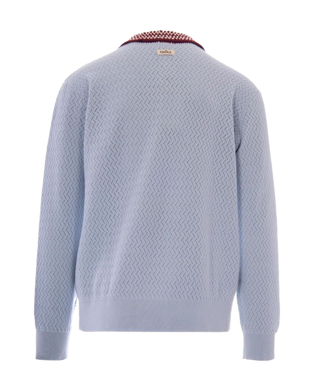 Drole de Monsieur Blue Drôle De Monsieur Logo Embroidered Polo Shirt for men
