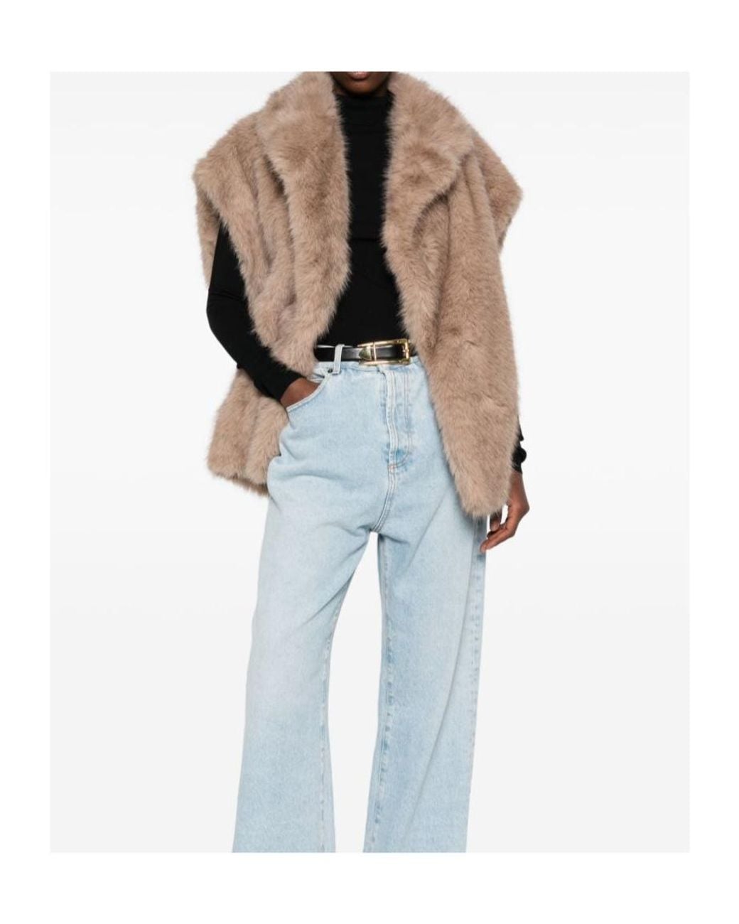 Stand Studio Natural Sleeveless Coat