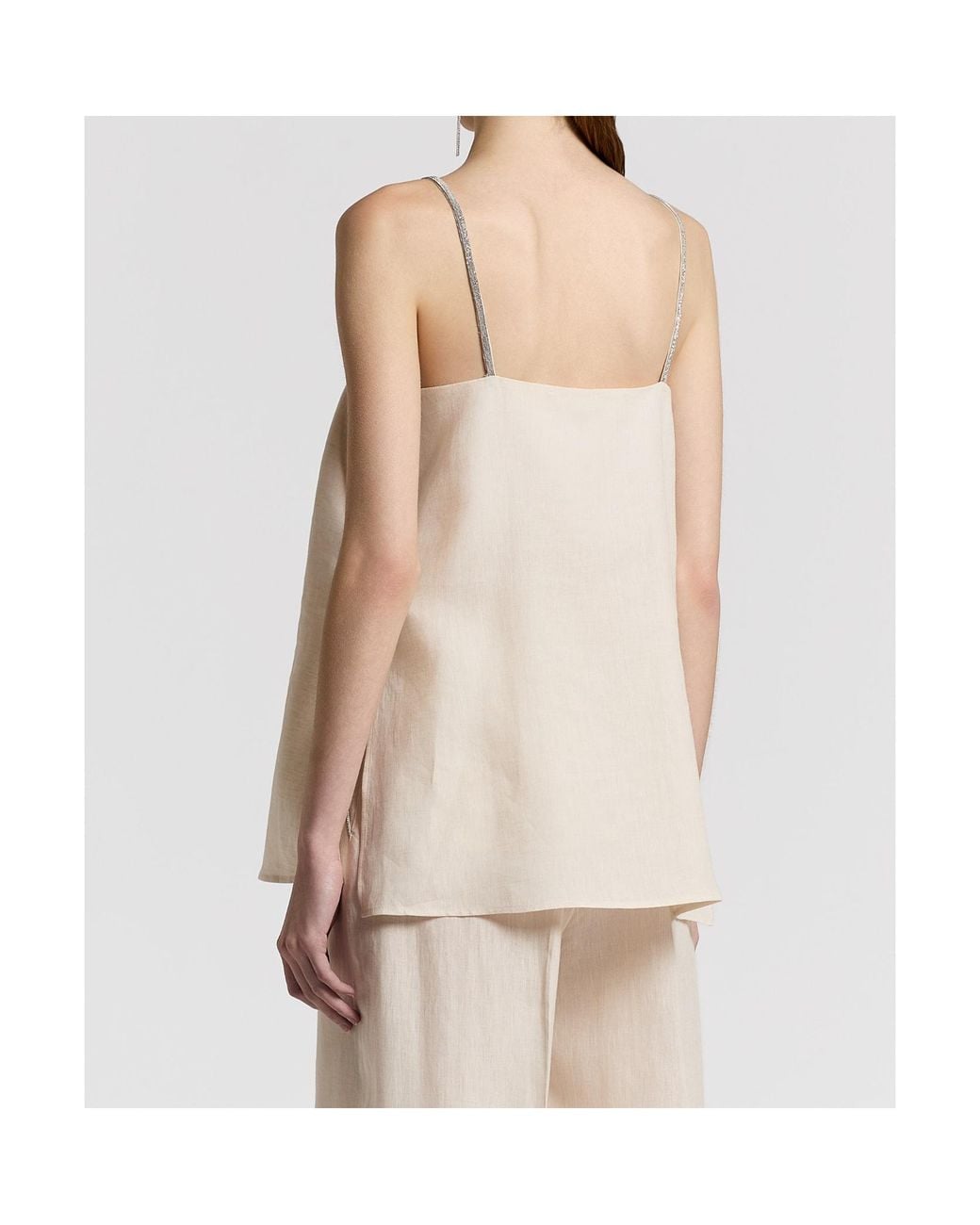 Peserico Natural Sleeveless Tank Top