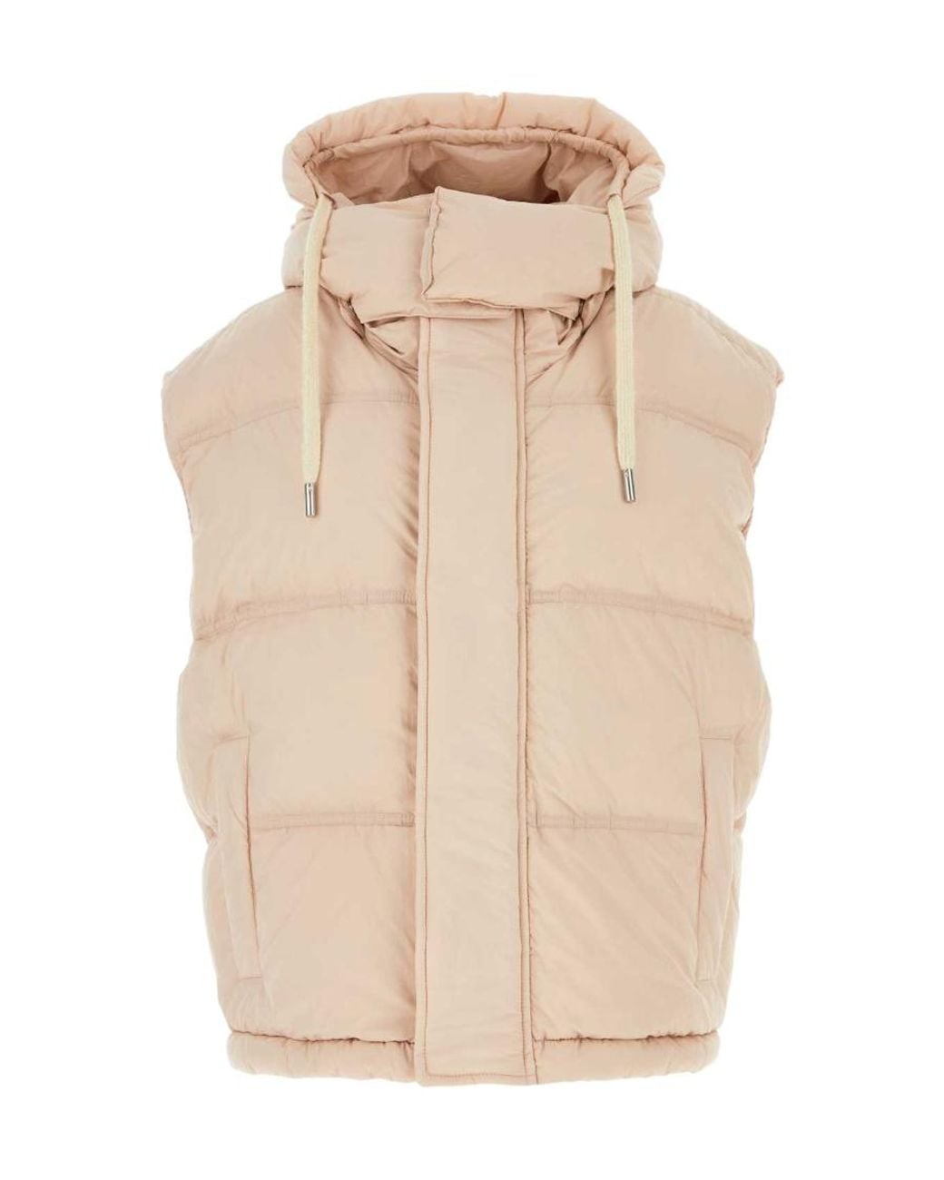 AMI Natural Logo-Patch Padded Gilet