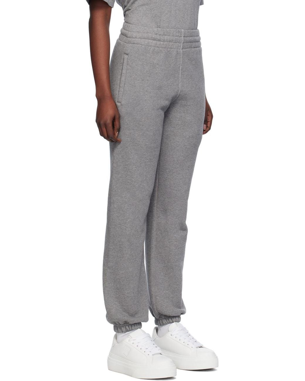 Off-White c/o Virgil Abloh Gray Off- Logo-Embroidered Track Pants