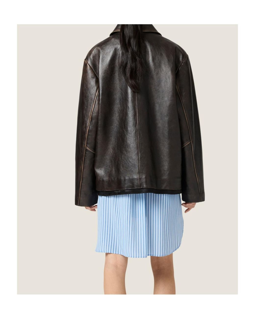 Miu Miu Black Nappa Leather Jacket