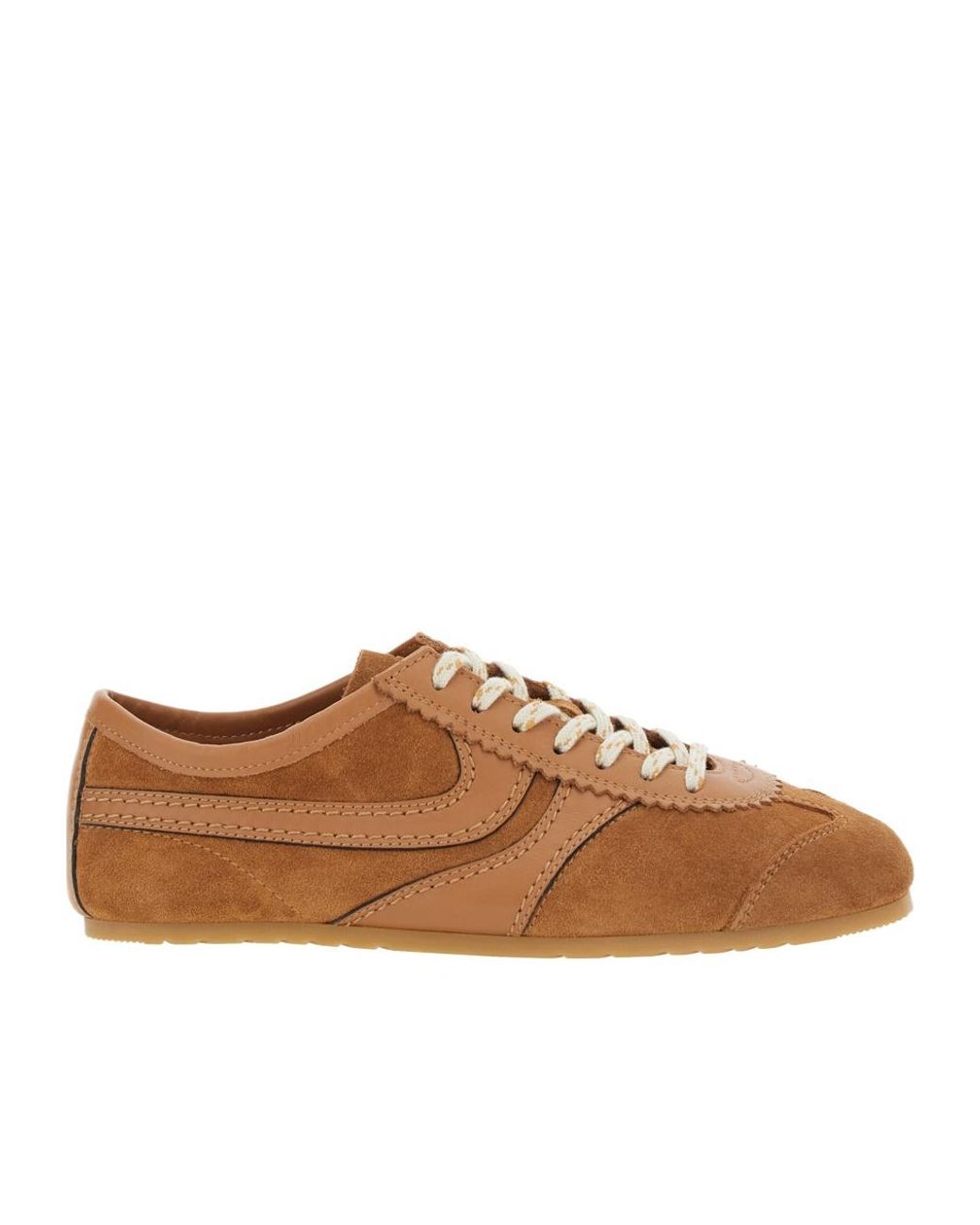 Dries Van Noten Brown Lace-Up Sneakers
