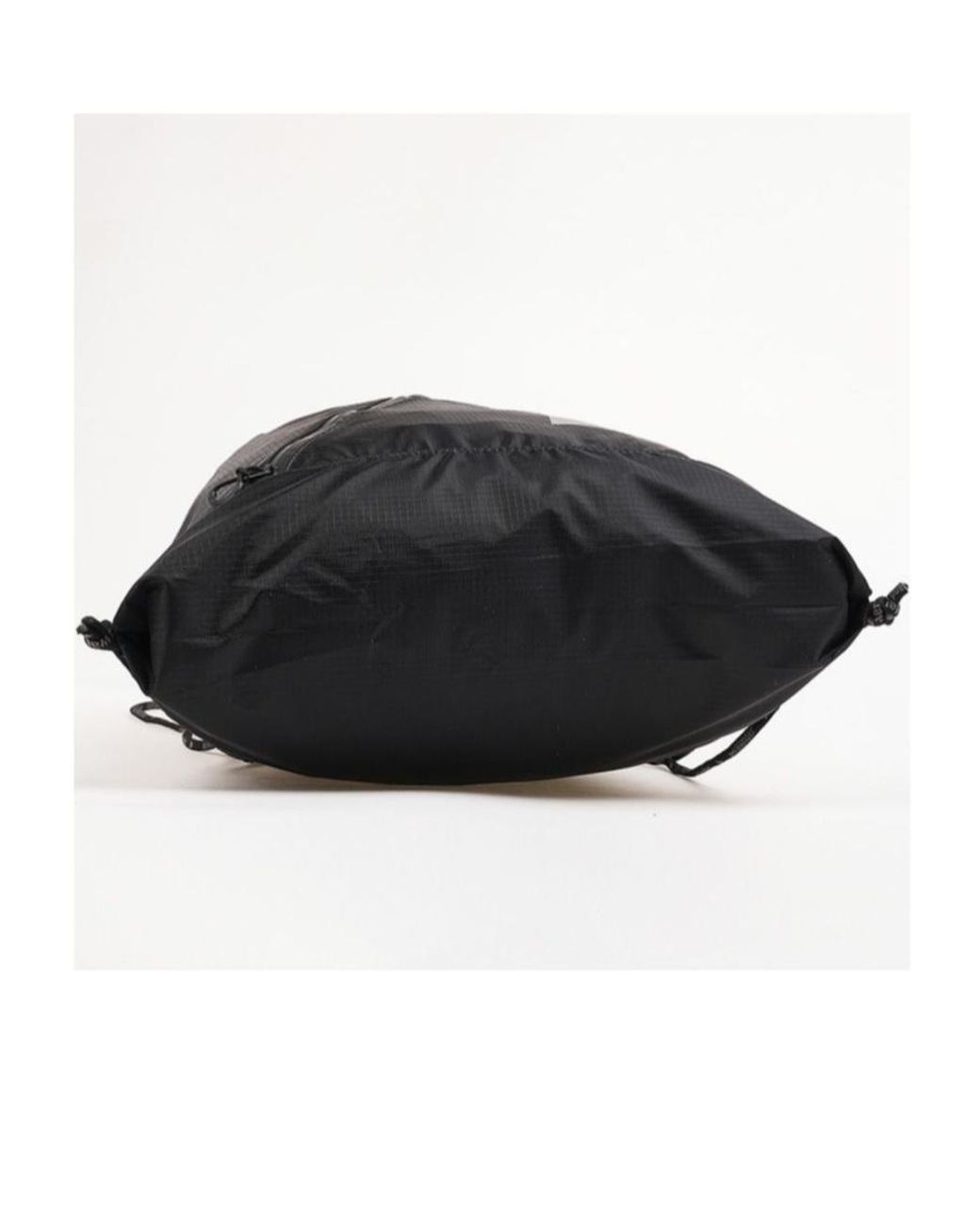 And Wander Black Drawstring Tote Bag for men