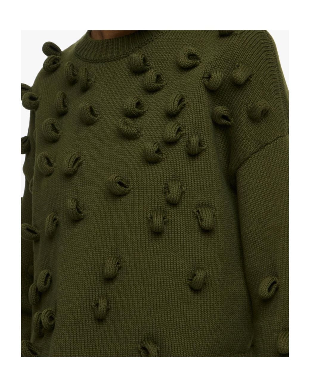 J.W. Anderson Green Jw Anderson Cropped Loop Jumper