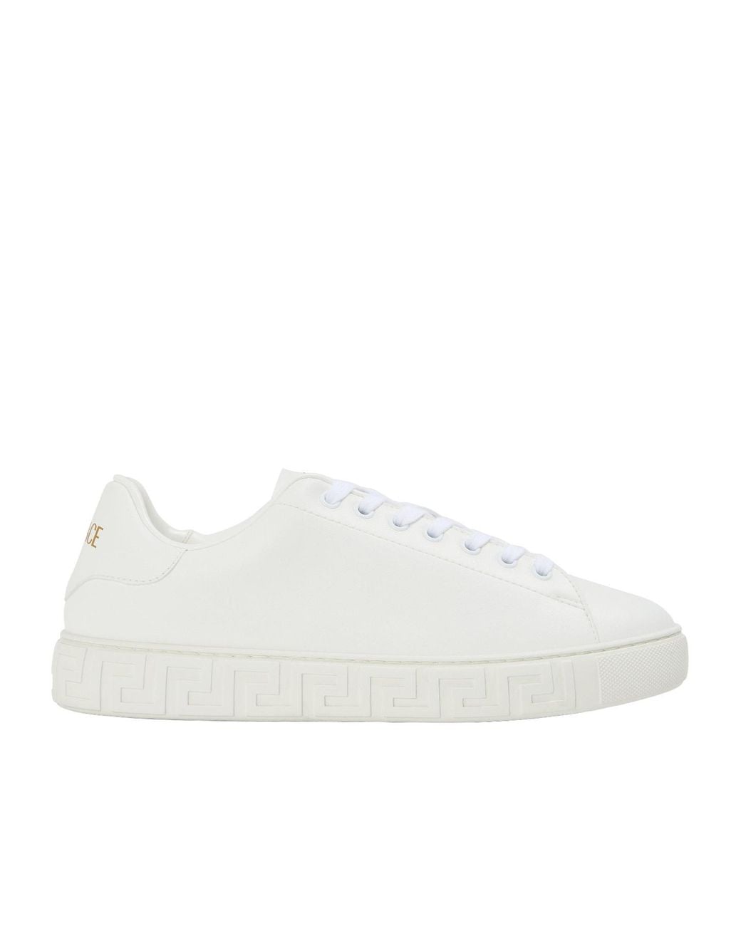 Versace White Platform Trainers
