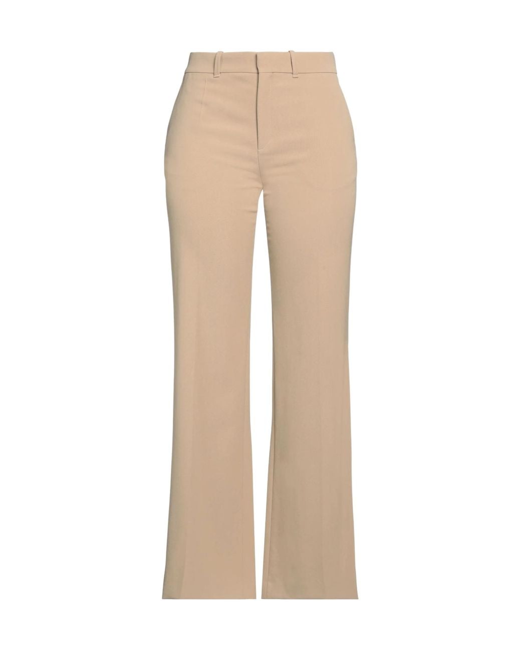 Chloé Natural Straight-Leg Casual Suit Pants