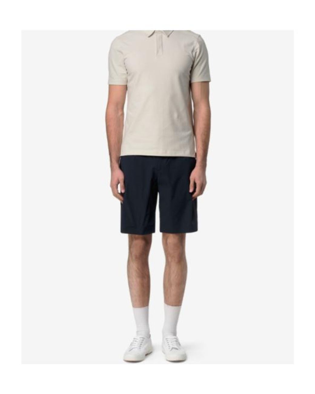 K-Way Blue Tailored Bermuda Shorts for men