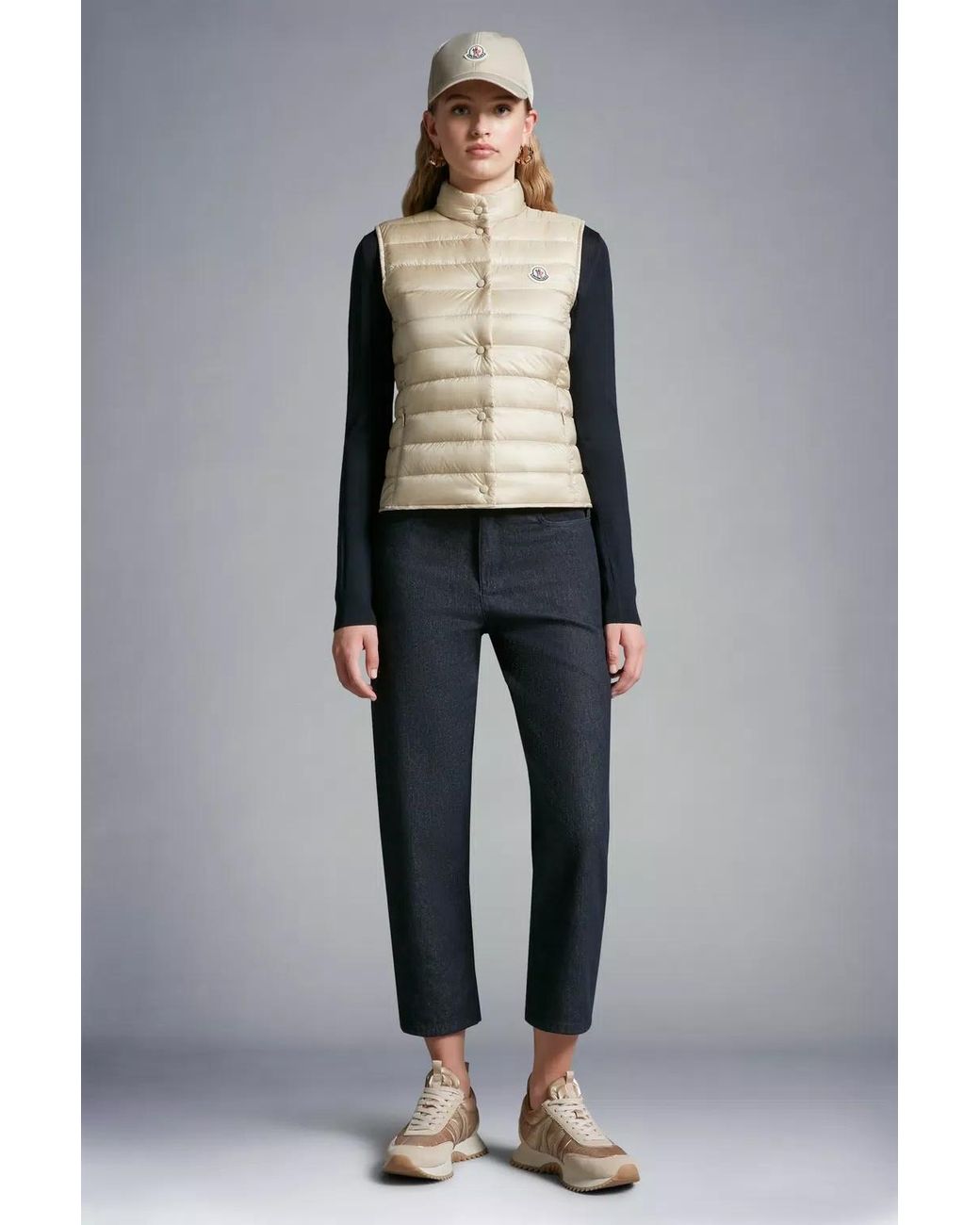 Moncler Natural Liane High-Neck Gilet
