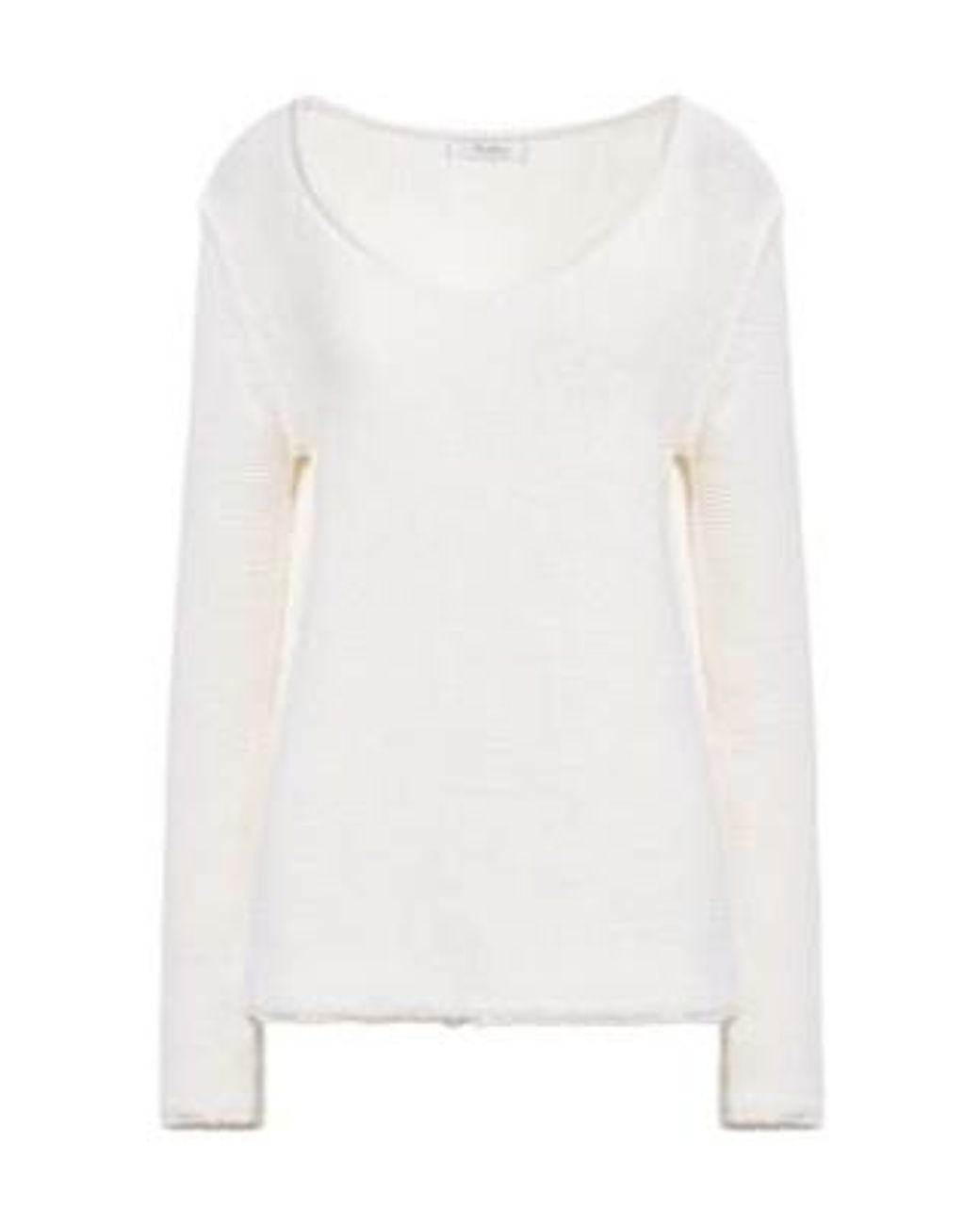Max Mara White Plain Colour Jumpers