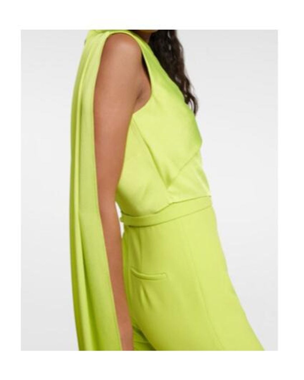 Safiyaa Yellow Cara Crêpe Jumpsuit