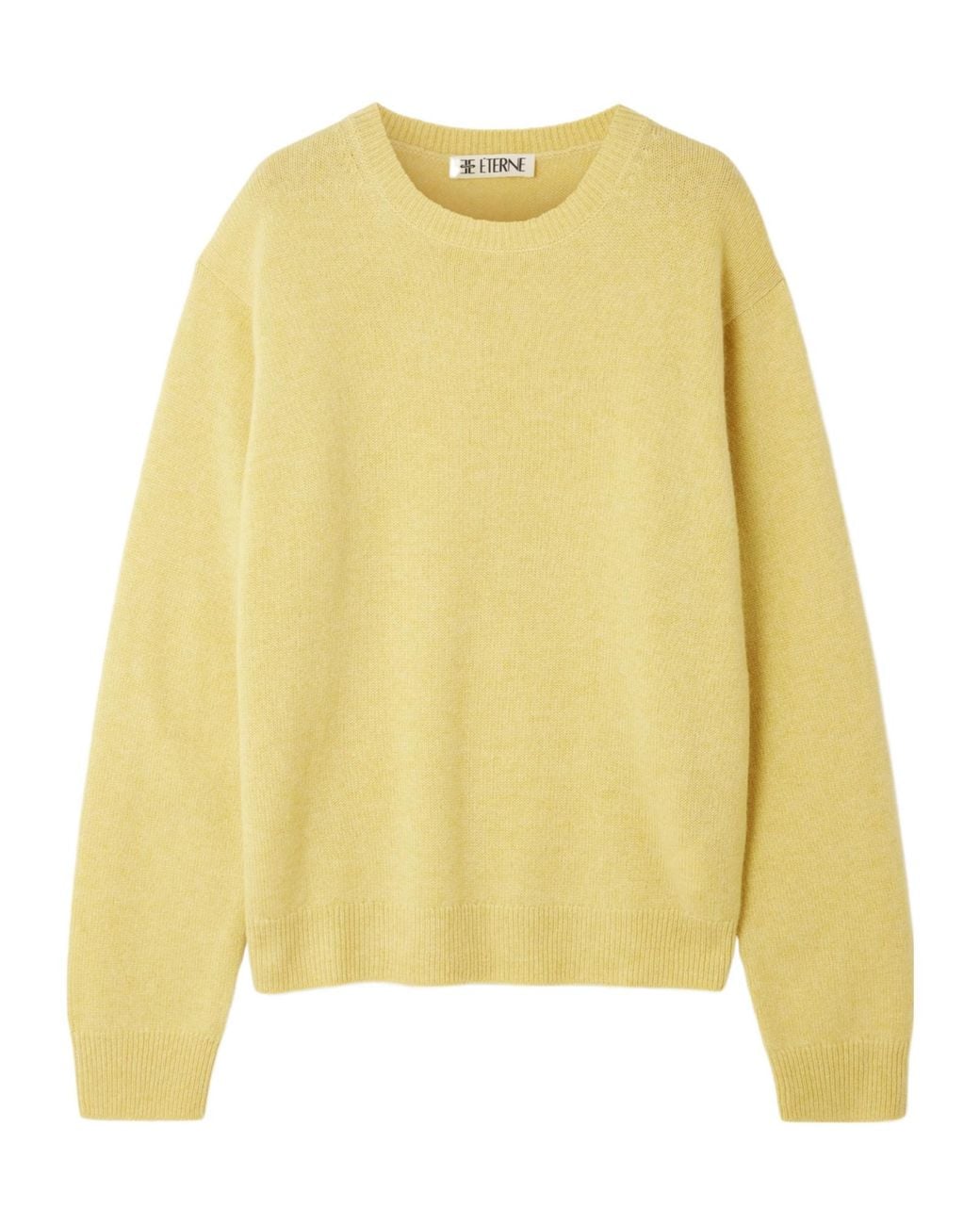 ÉTERNE Yellow Casual Long-Sleeve Sweater