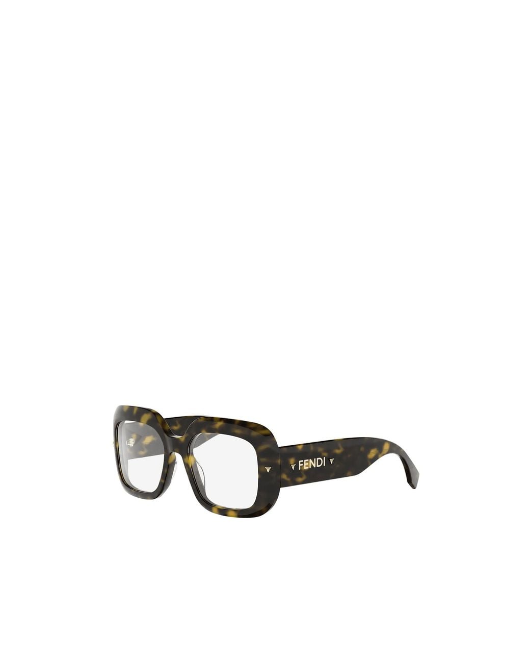 Fendi White Eyewear Square Frame Glasses