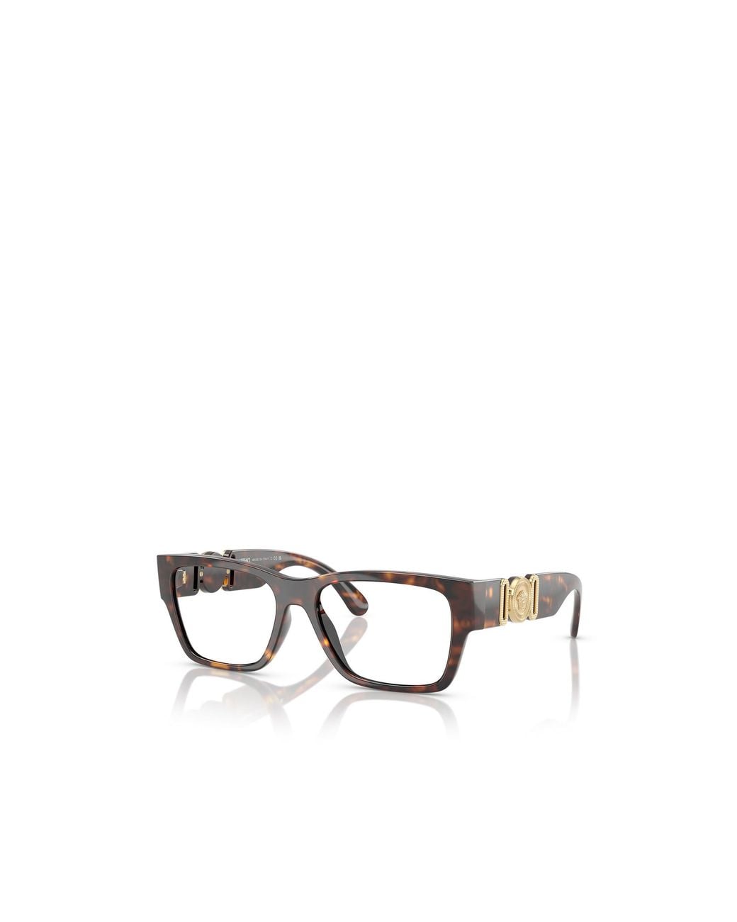 Versace White Tortoiseshell-Effect Glasses for men