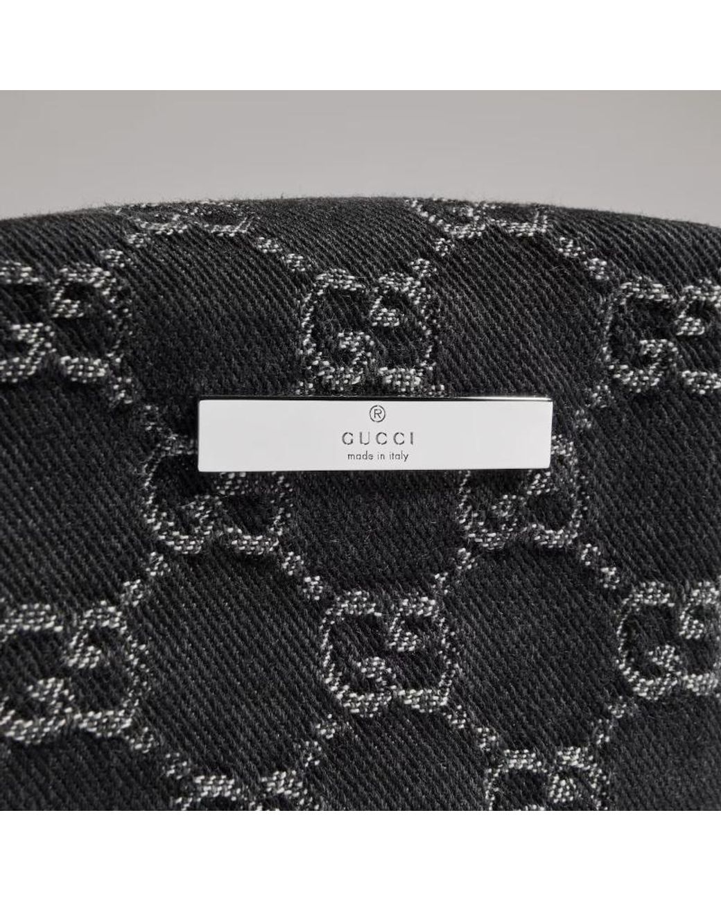 Gucci Black Small Cosmetic Case With Plaque