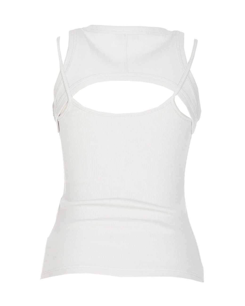 Off-White c/o Virgil Abloh White Off Sleeveless Cut-Out Top