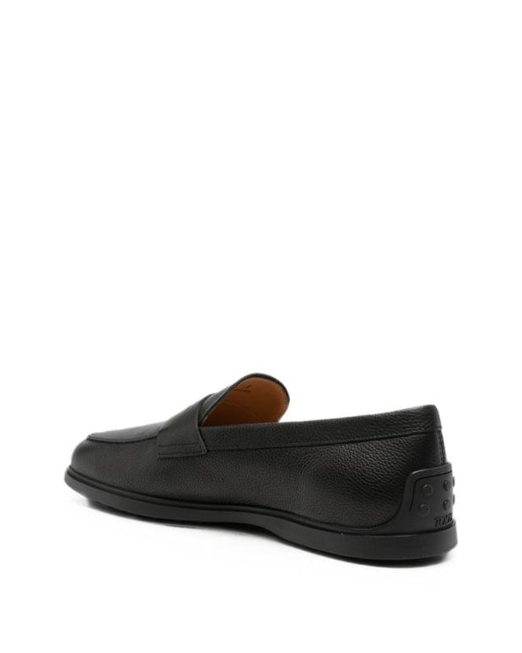 Tod's Black Round-Toe Loafers for men