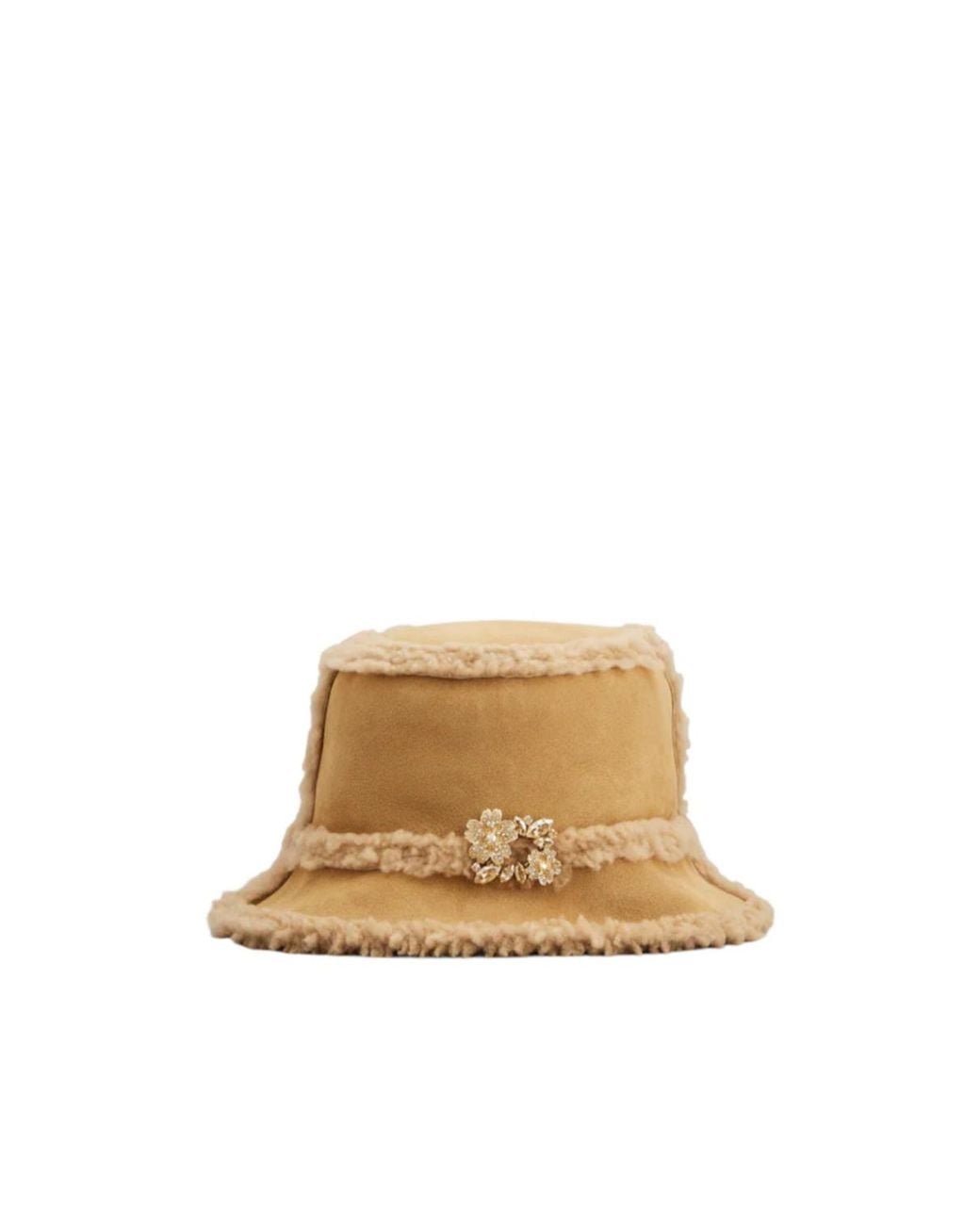Roger Vivier Natural Floral Fisherman Hat