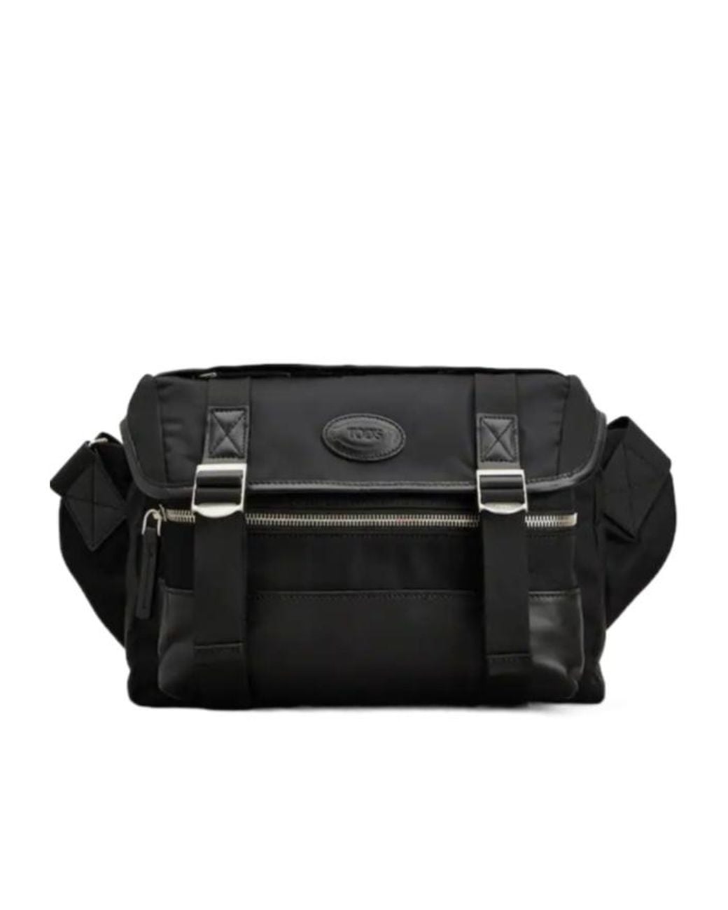 Tod's Black Flap Crossbody Bag for men