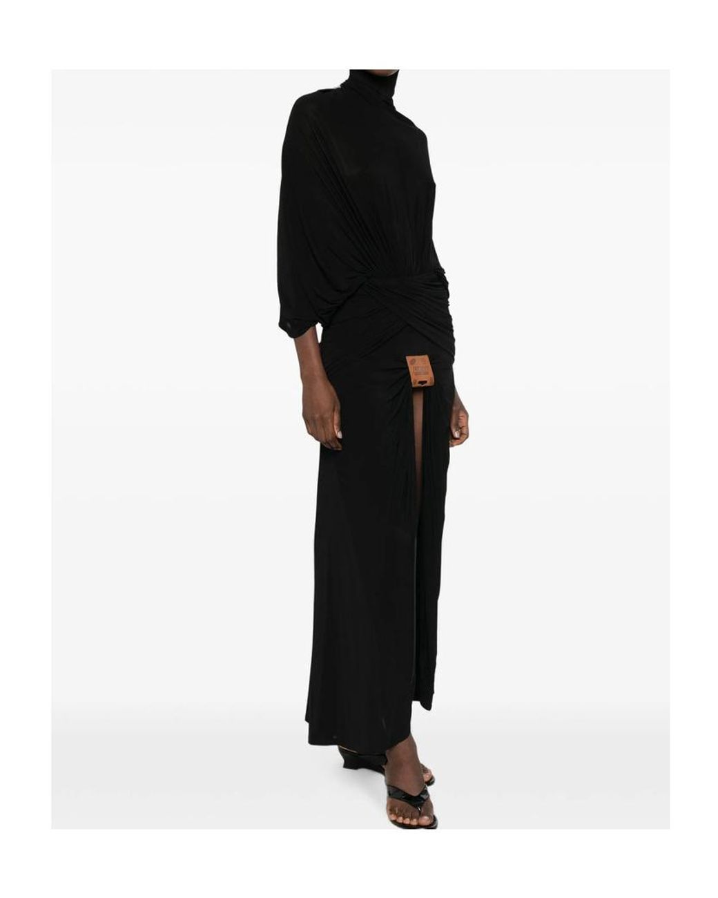 Jean Paul Gaultier Black Long-Sleeved Dress